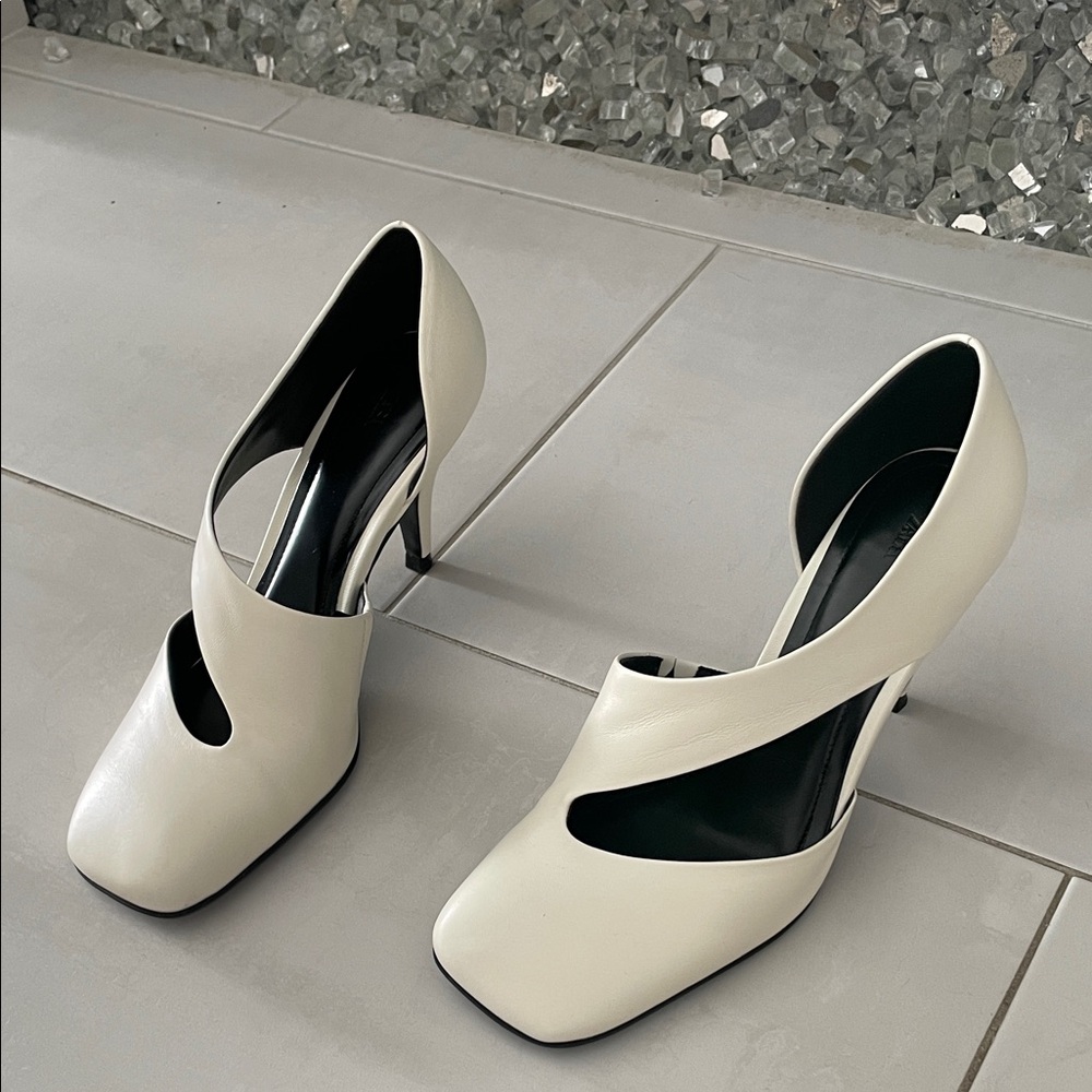 Zara Cream Women's Heels